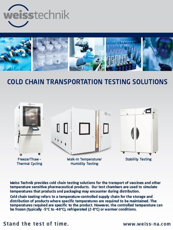 Cold Chain Testing Chambers | Weiss Technik